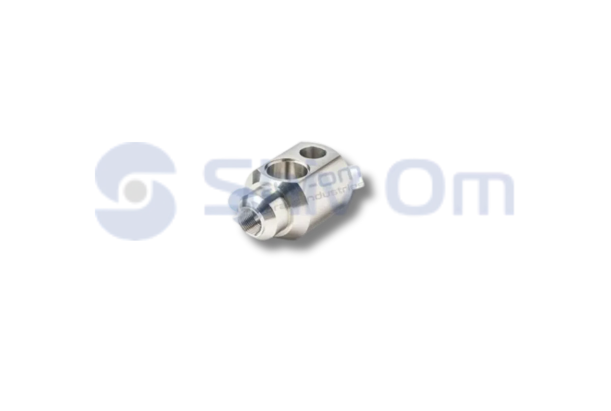 CNC machined automotive connector component for electrical and mechanical assemblies