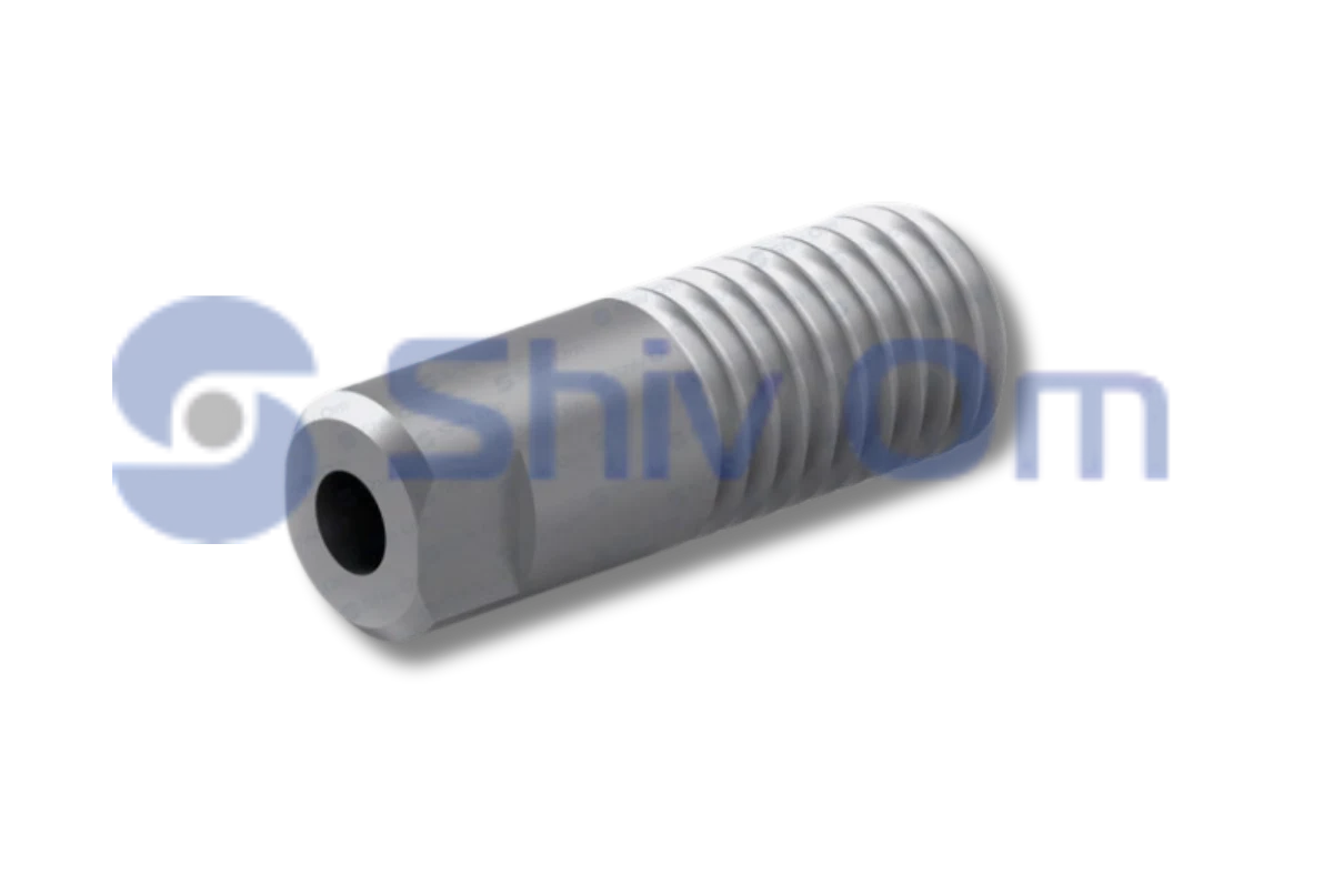 Custom threaded CNC automotive part manufactured for automobile systems