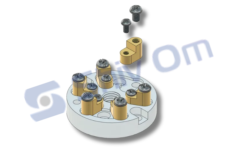 Precision brass CNC electrical component assembly for industrial applications