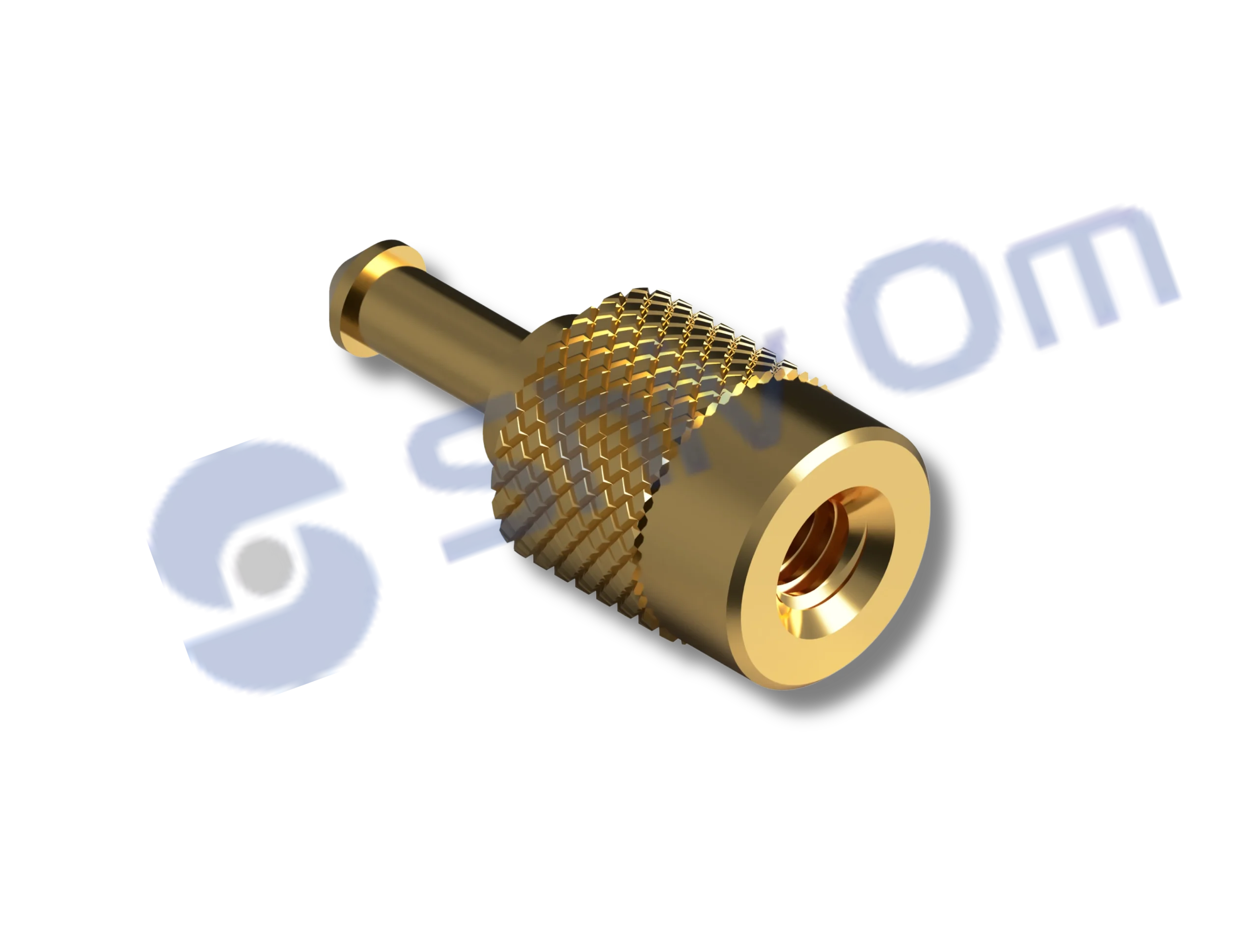 Precision brass contact pin connector for electrical terminals