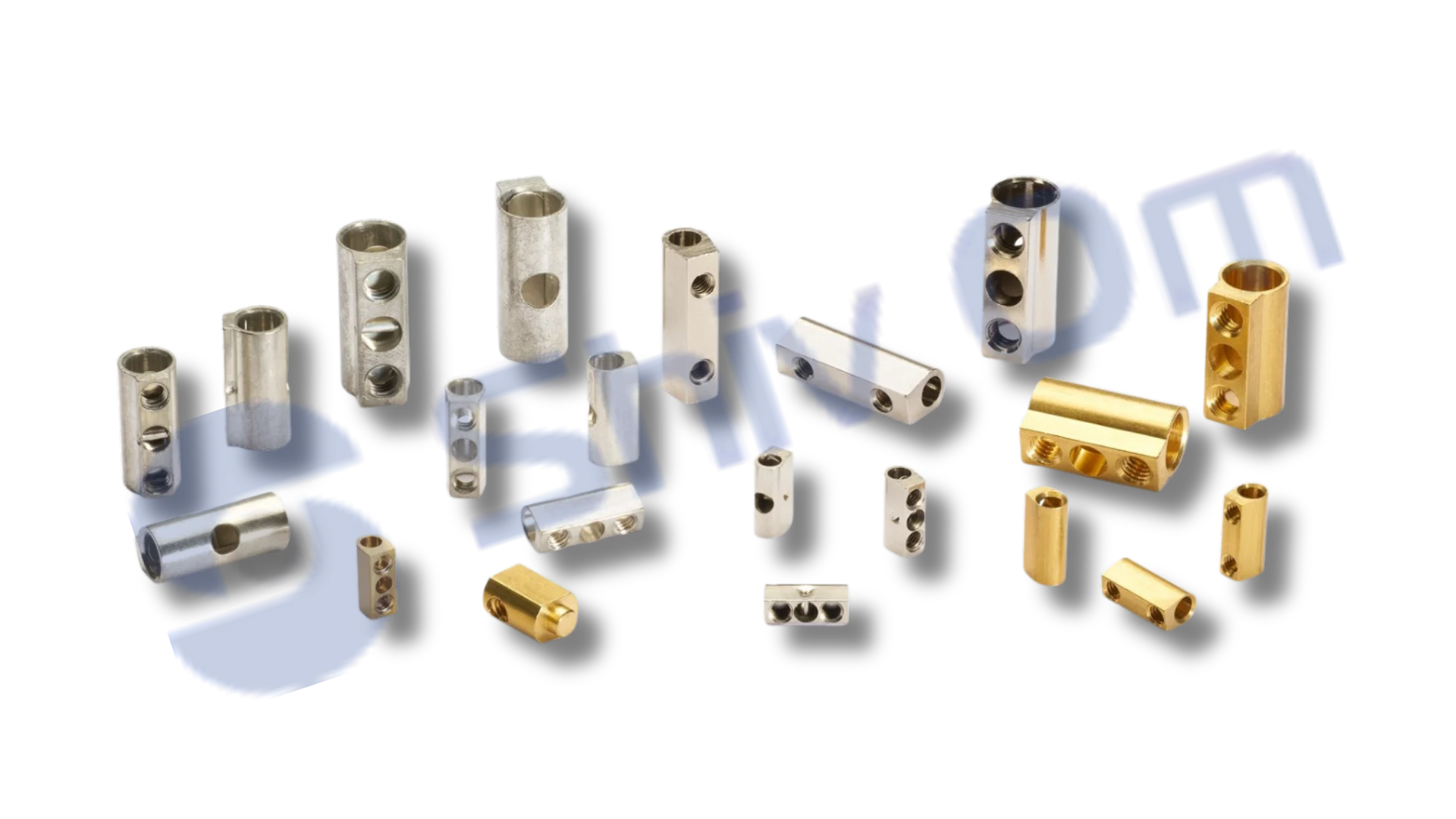 Brass luster terminal connectors for secure electrical wiring and industrial connection applications