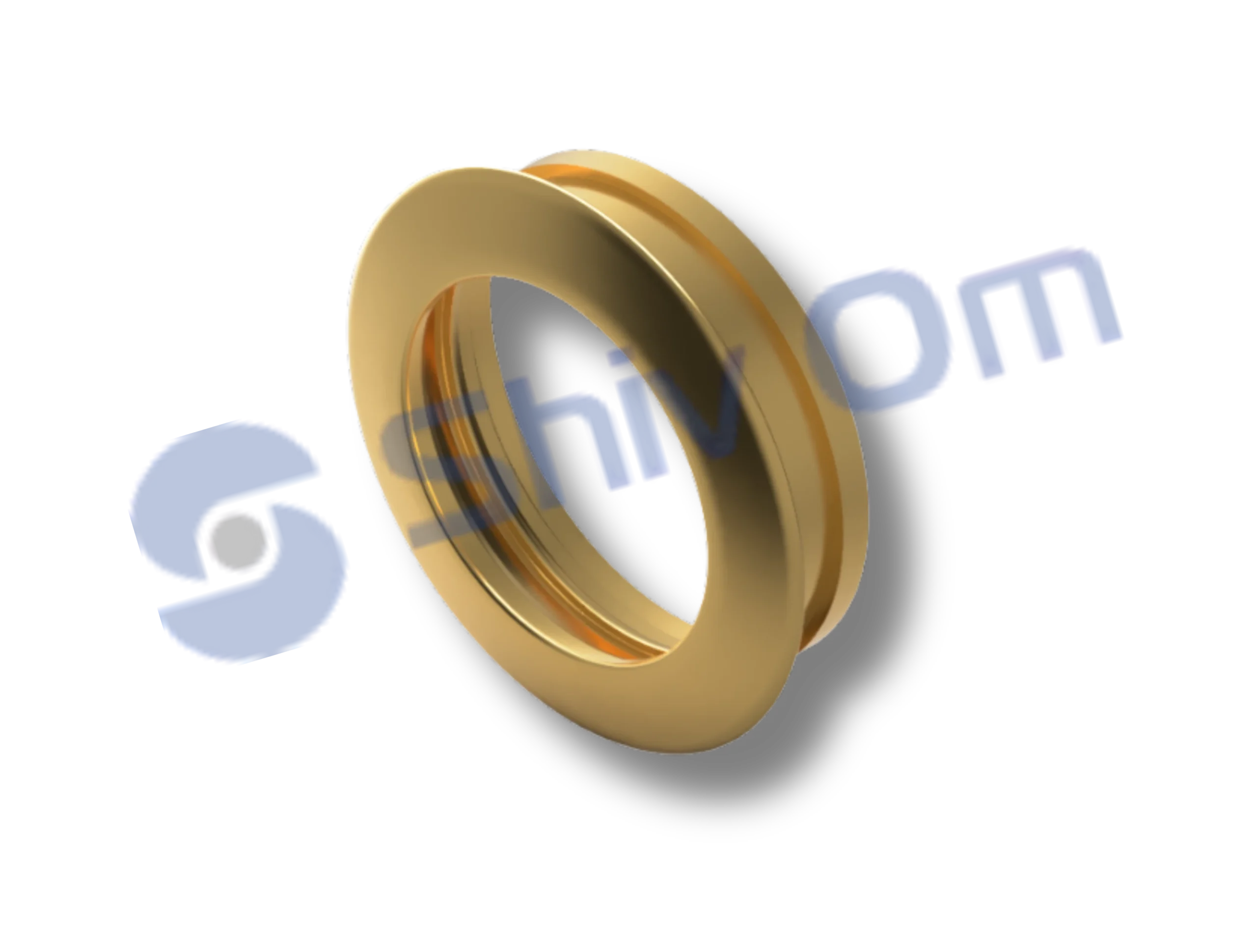 Precision machined brass retaining ring for electrical use