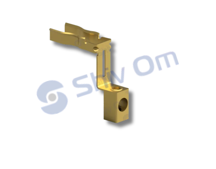 Brass terminal bracket and switch contact component for electrical systems