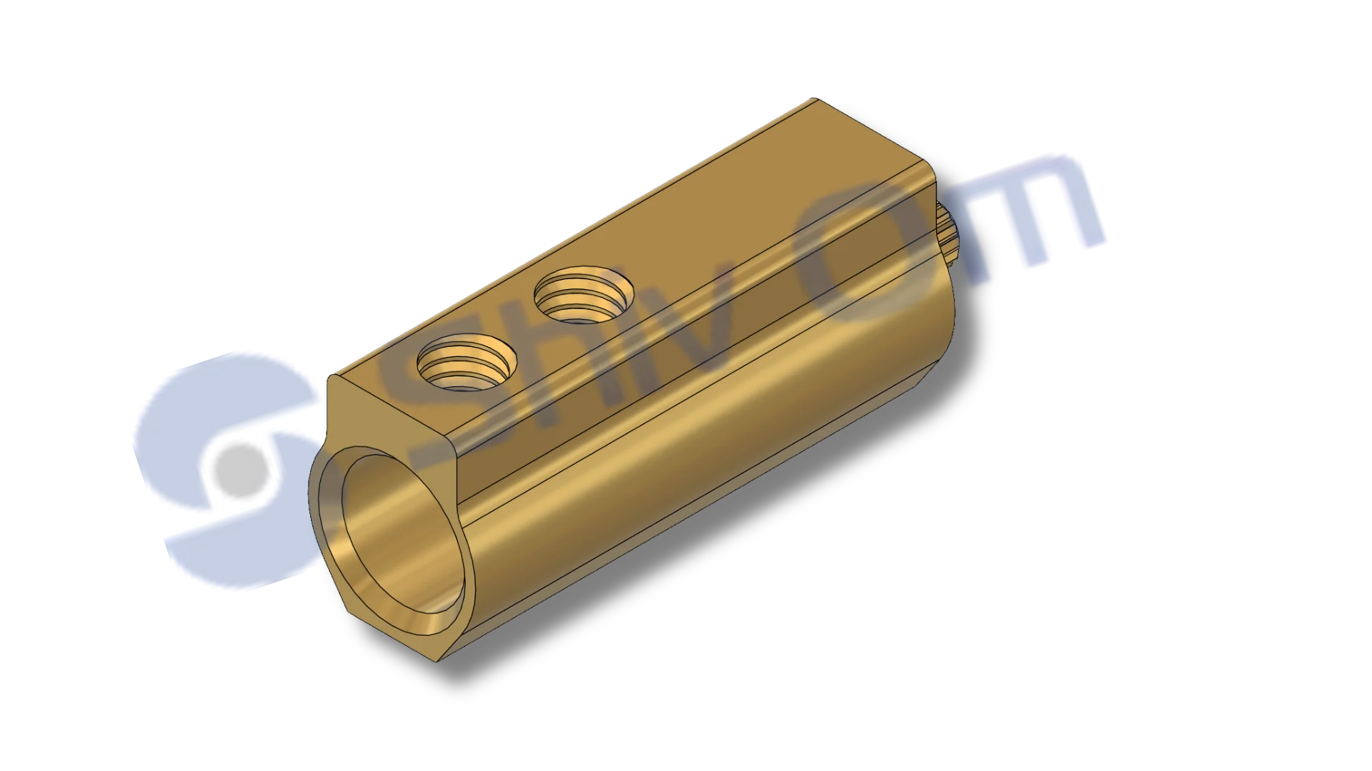 CNC machined brass terminal bar for switchgear and distribution