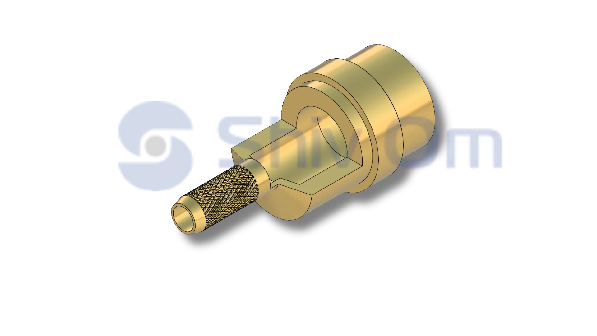 Precision brass turned connector pin for electrical assemblies