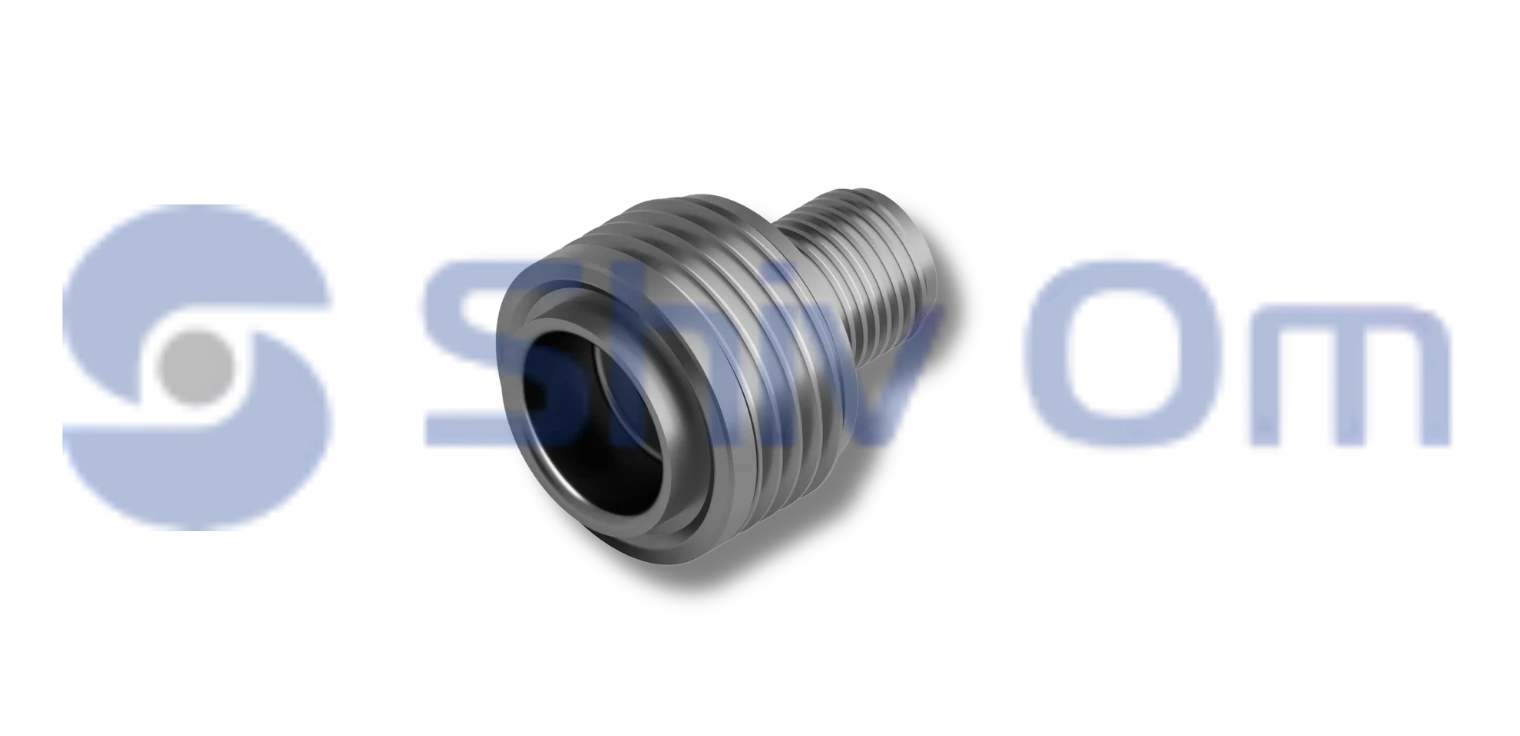 CNC machined stainless steel threaded bushing connector