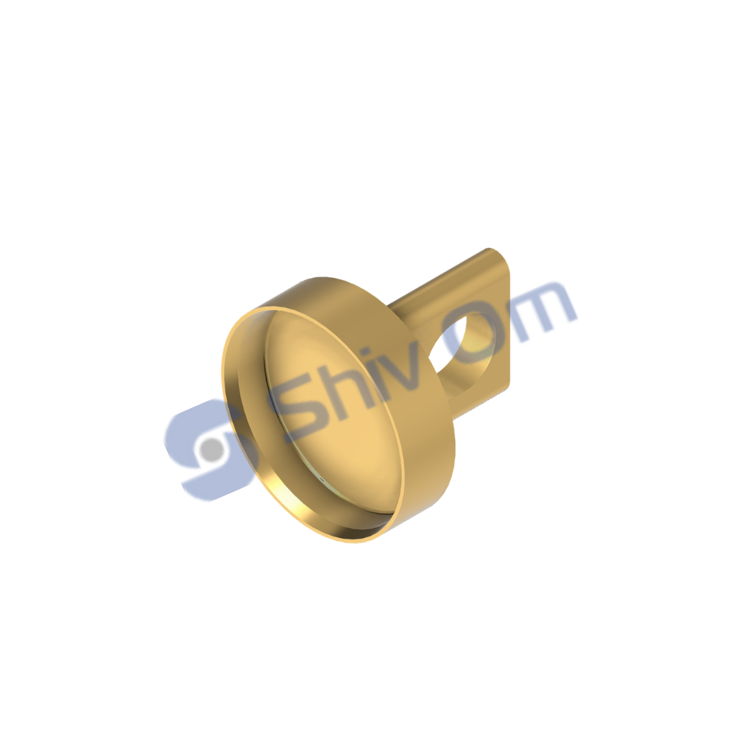 Miniature machined brass part