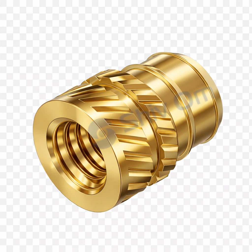 High precision brass knurled insert for plastic injection molding